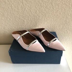 Malone Soulier Maureen metallic point-toe flats